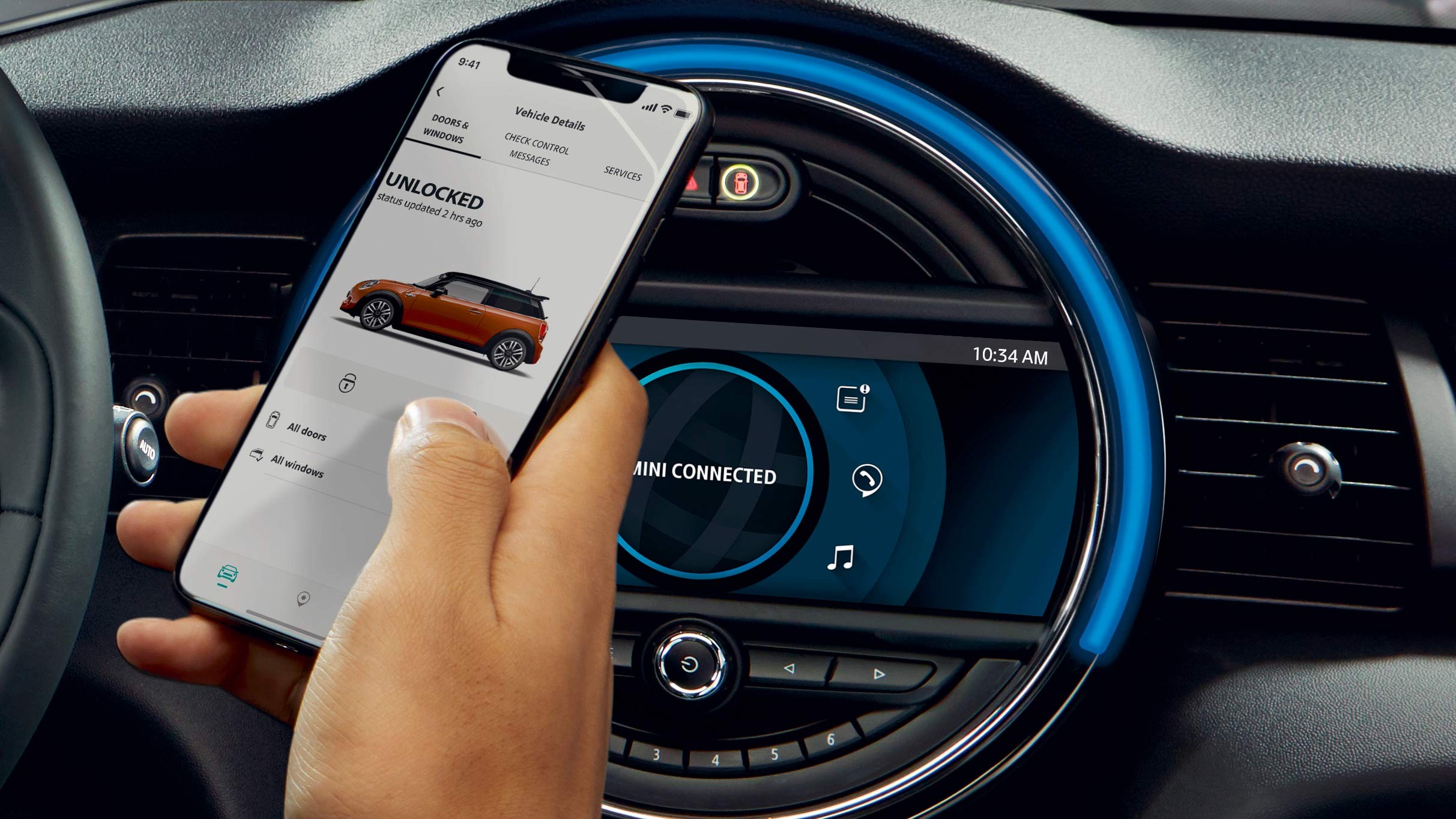 MINI Connected – navigatie – mobiele app MINI Connected – navigatie – mobiele app